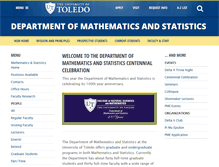 Tablet Screenshot of math.utoledo.edu